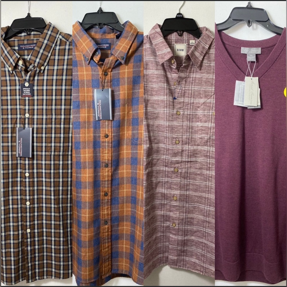 NWT Men Shirt Bundle sizes L/ XL/ XXL